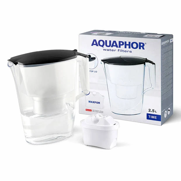 Aquaphor Time 2,5 L Zwarte Filterkan Met Een B25 Maxfor 200 Liter Cartridge 3 Aquaphor Time 2,5 L Zwarte Filterkan Met Een B25 Maxfor 200 Liter Cartridge