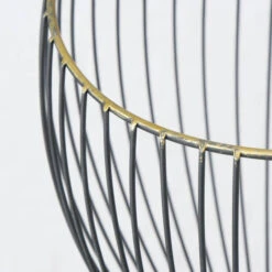 CASA DI ELTURO Fruitschaal – Opbergmand Wave Bowl – Zwart/Goud – M -Ø 22 X H18 Cm -Keukendrank Winkel 3835419 bf12c900