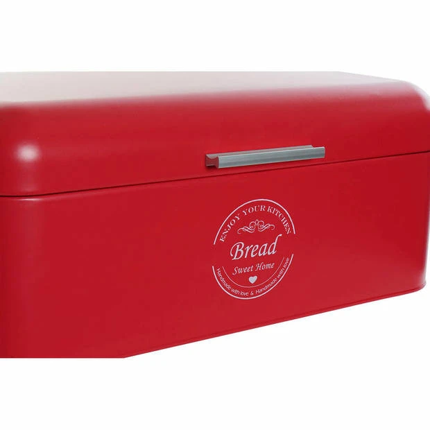 Broodmand DKD Home Decor 42,5 X 24 X 17 Cm Rood Zwart Metaal Vintage (2 Stuks) 5 Broodmand DKD Home Decor 42,5 X 24 X 17 Cm Rood Zwart Metaal Vintage (2 Stuks) - Afbeelding 3