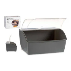 Broodmand Grijs Plastic (29,5 X 20,5 X 41 Cm) -Keukendrank Winkel 3922204 a1a7df76