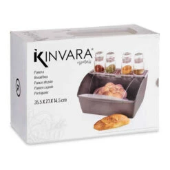 Broodmand Grijs Plastic (29,5 X 20,5 X 41 Cm) -Keukendrank Winkel 3922204 be926d8e