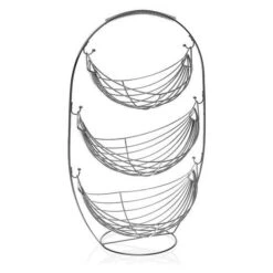 Fruitschaal Versa Metaal Staal (27 X 59 X 36 Cm)