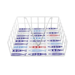 Servethouder Versa Vissen Staal (35 X 0,03 X 25 Cm)