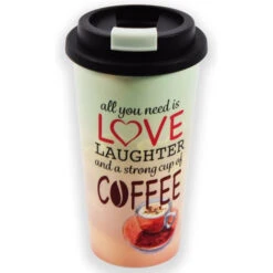 Merkloos Travel Mug - 450 Ml - Koffiebeker To Go - Mok Koffie Of Thee Reisbeker, Koffiebeker - Coffee To Go Beker - CRUISING