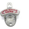 Merkloos Stalen Flesopener Open Bottle Here Met Schroeven - Retro Flesopener - Bieropener - Flesopener Muur Wand -Keukendrank Winkel 3940023 534e14cb