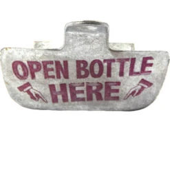 Merkloos Stalen Flesopener Open Bottle Here Met Schroeven - Retro Flesopener - Bieropener - Flesopener Muur Wand -Keukendrank Winkel 3940023 74efe843