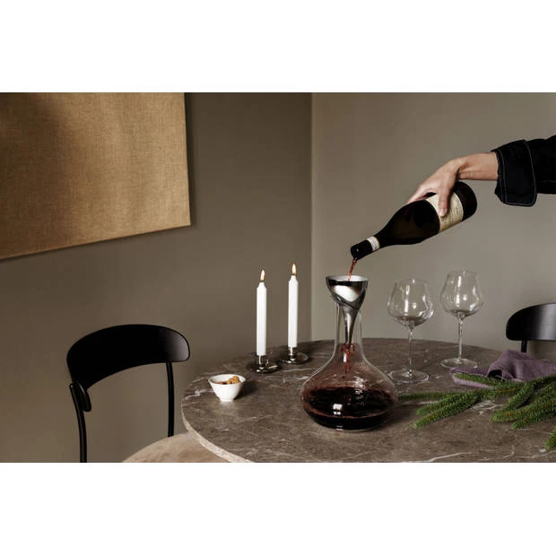 Georg Jensen Decanteertrechter Met Filter Sky RVS 4 Georg Jensen Decanteertrechter Met Filter Sky RVS - Afbeelding 2