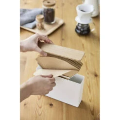 Yamazaki Coffee Filter Case Large - Tosca - White -Keukendrank Winkel 3975032 46542bc1