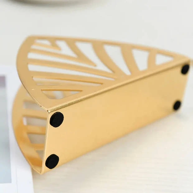 CASA DI ELTURO Servettenhouder Triangle Goud 4 CASA DI ELTURO Servettenhouder Triangle Goud - Afbeelding 3