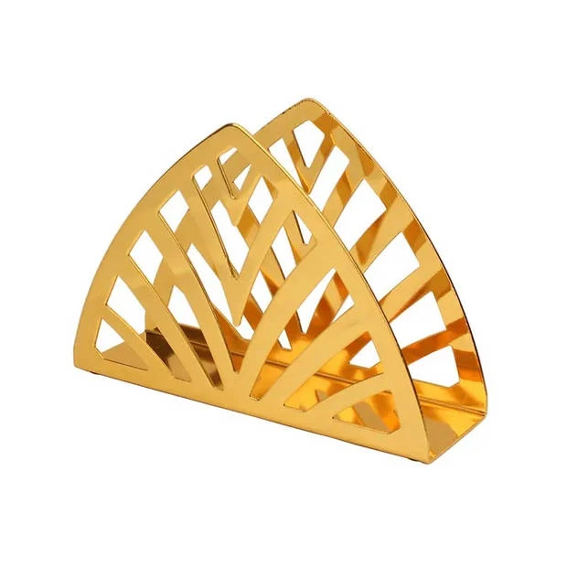 CASA DI ELTURO Servettenhouder Triangle Goud 2 CASA DI ELTURO Servettenhouder Triangle Goud