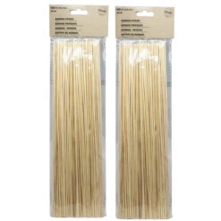 Merkloos 200x Bamboe Houten Sate Prikkers/spiezen 30 Cm - Prikkers (sate)
